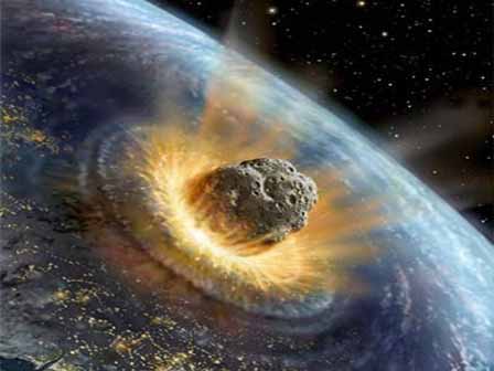 Asteroide impactando la tierra