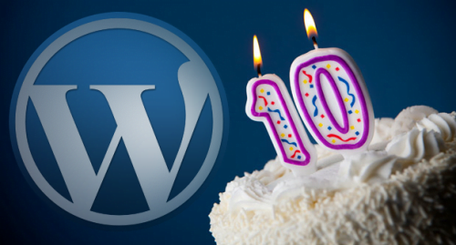 Decimo aniversario de WordPress