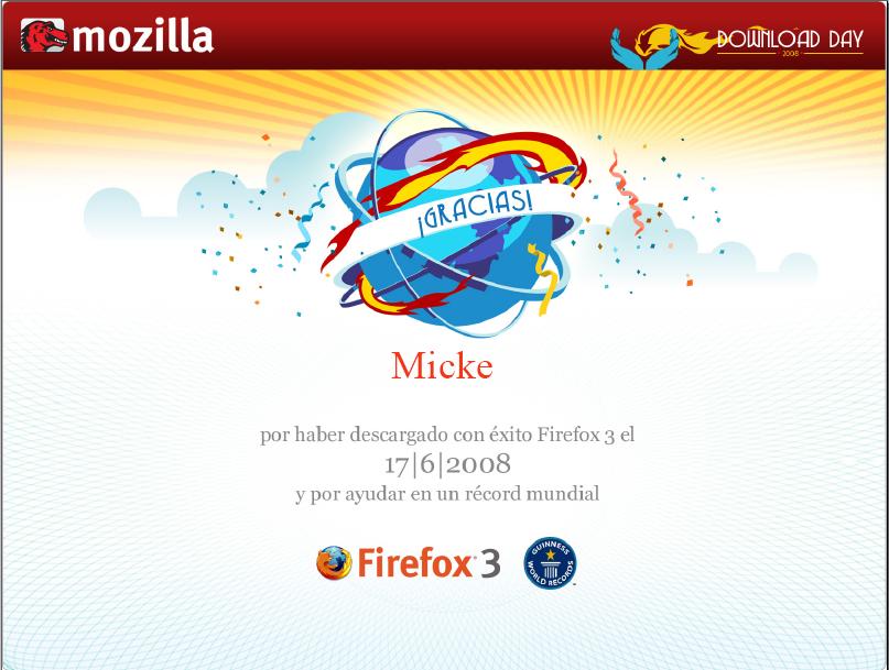 Certificado de agradecimiento