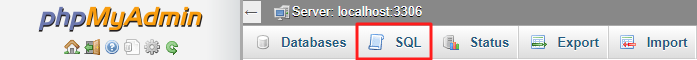 seccion sql en phpmyadmin
