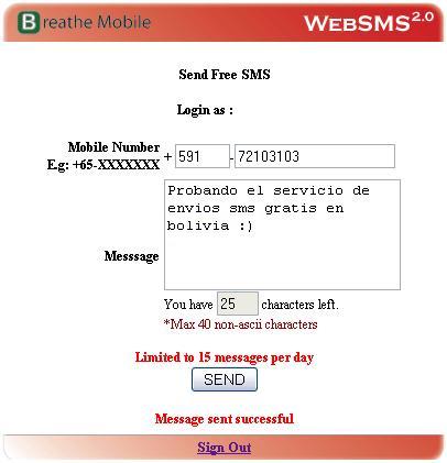 WebSMS 2.0
